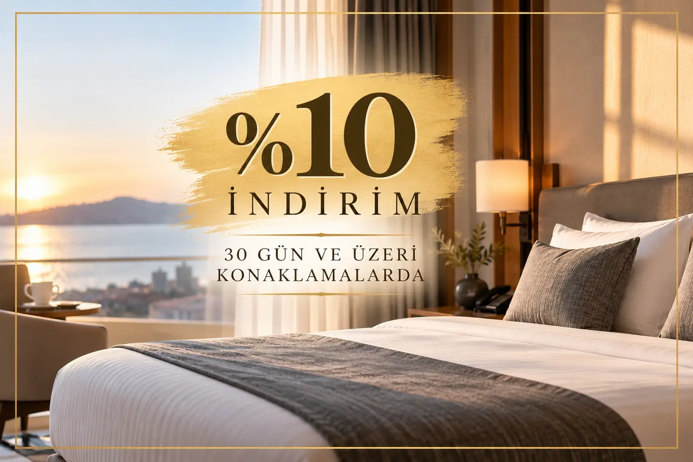 30 Günlük Konaklamalarda %10 İndirim
